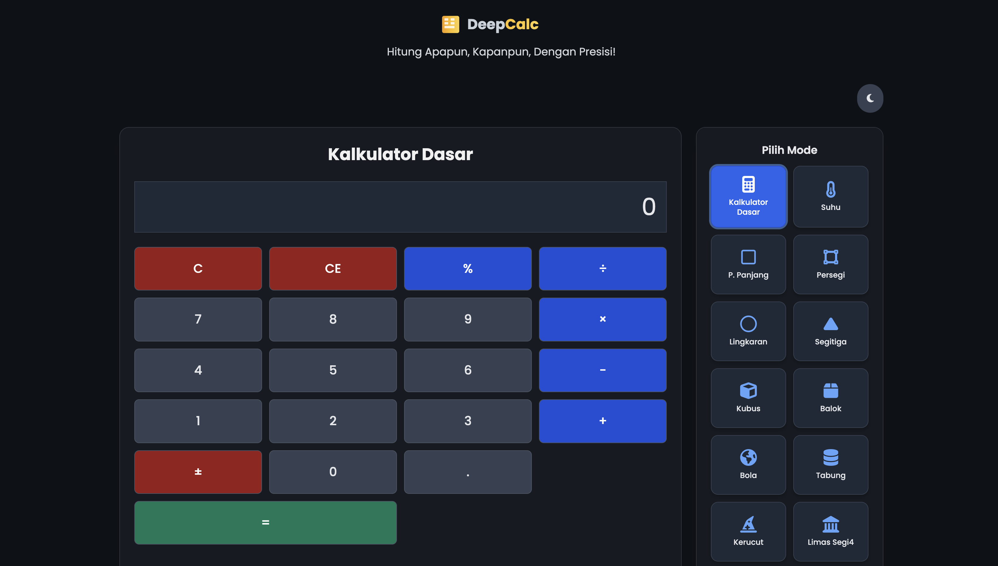 Thumbnail for Deepcalc project by Creative Developer Rakhan Ataya