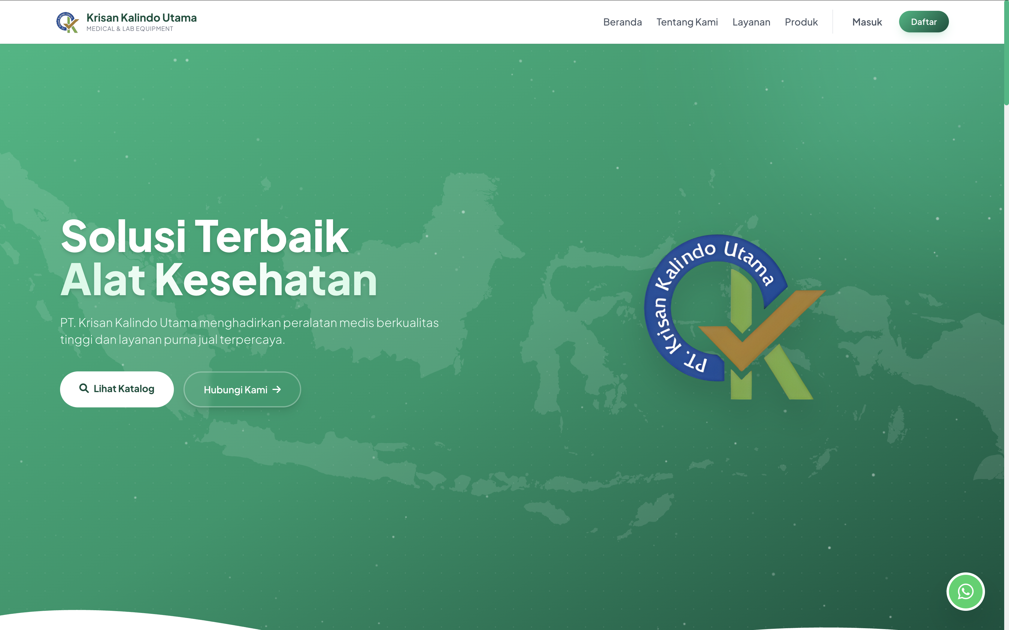 Screenshot of Krisan Kalindo project by Rakhan Ataya Prayetno